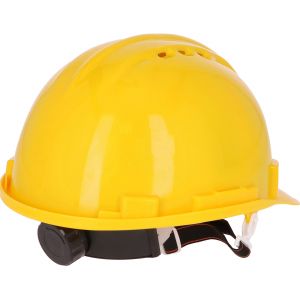 Kask budowlany ochronny, żółty ABS PROTECT2U