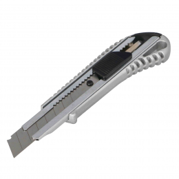 Nóż z ostrzem łamanym 18 mm metalowy Faster Tools