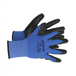 Rękawice robocze karbowane, niebieskie rom. 11 PROTECT2U
